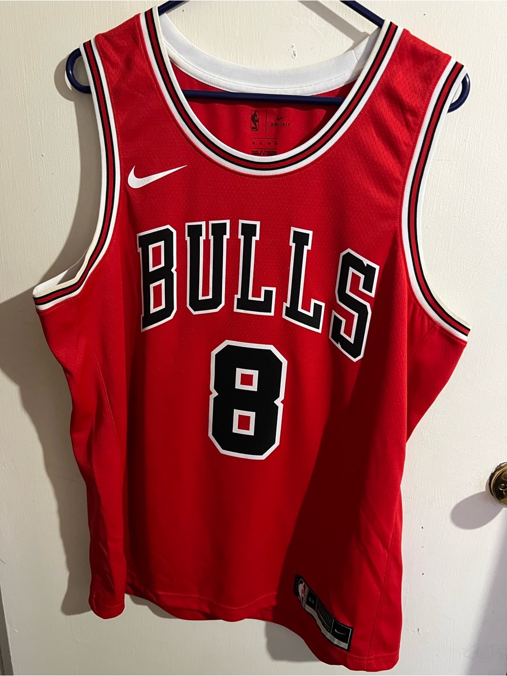 Nike Red Chicago Bulls #8 Basketball Jersey